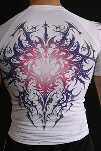 Custom <b>Men's</b> White Rash Guard Full Sleeve <b>Compression</b> <b>Shirt</b> Sublimation Transfer Print Quick Dry UPF50+ Eco-Friendly Sport Top - Product Image 5