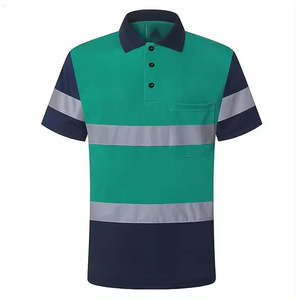 Camisetas Polo de Manga Corta de Alta Visibilidad Reflectantes para Trabajo de Construcción, Personalizables con Logotipo OEM - Product Image 1