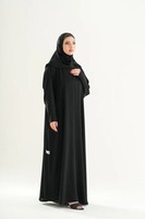 Abaya musulmane traditionnelle élégante grande taille, tenue de voyage luxueuse et modeste, vente en gros, robe d'été brodée de haute qualité pour femme
