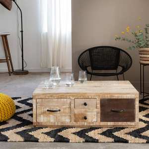 Mesa de centro de madera de mango Vandana Aston Radiant - Product Image 1