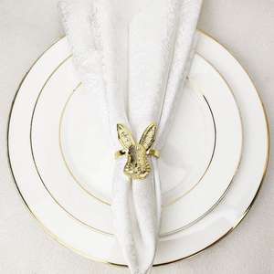 แหวนรองผ้าเช็ดปากเหล็กตกแต่งทันสมัย ทนทาน เป็นมิตรกับสิ่งแวดล้อม สำหรับโต๊ะอาหาร อุปกรณ์ตกแต่งแคมป์ปิ้งสุดเก๋ สำหรับงานแต่งงานและงานอีเว้นท์ - Product Image 4