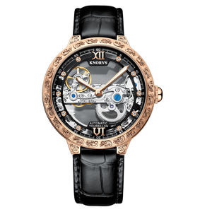 Nuevo Reloj Mecánico Luminoso a Prueba de Agua con Correa de Cuero de Lujo, Esfera con Indicadores, Tourbillon Automático, Elegante y Popular para Hombre - Product Image 2