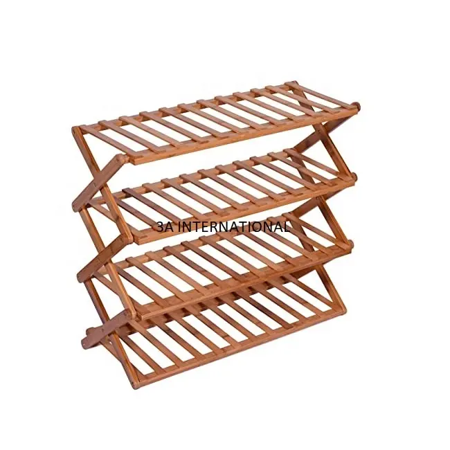 Home Outdoor Shoe Tray Decorative Shoes Stand For Shoes Storage Holder Rack Metal & Wooden Natural Rack Wardrobe Shelf