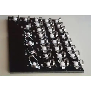 Ensemble de 31 pinces à diaphragme en caoutchouc, instruments dentaires endodontiques manuels en acier inoxydable allemand avec plateau noir, certifiés CE - Product Image 4