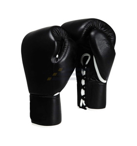 Guantes de Boxeo de Cuero Genuino con Cierre de Cordones, Nuevo Diseño, Guantes Profesionales para Competencia - Product Image 1