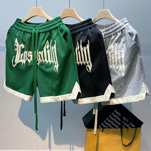 Custom Polyester Basketball Shorts Plain Design Double <b>Layer</b> Comfortable Breathable Quick Dry <b>Mid</b> Waist Drawstring Shorts - Product Image 1