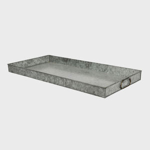 Platos y Bandejas de Servicio Galvanizados con Revestimiento Negro Mate de Lujo para Comidas Elegantes y Decoración de Mesas de Hoteles Cinco Estrellas - Product Image 6