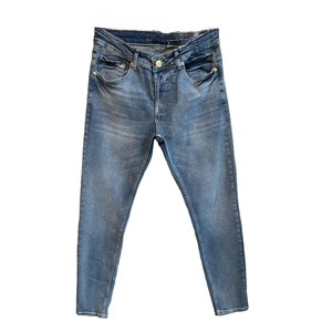 Usine directe Bangladesh Jeans Prix Délavé Bleu Denim Pantalon Lavage Taille Haute Droite Mince Lâche Décontracté Hommes Jeans - Product Image 1