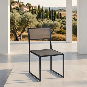 Silla de Comedor Industrial Moderna Elenio de Acero con Diseño Ecológico y Duradero para Hogar, Oficina, Gimnasio, Restaurante, Hotel, Cafetería - Product Image 1