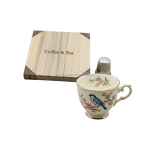 Eco-Friendly Handmade Pine Wood Coaster Set of 4 Modern Square 10mm Thick Wooden Tea & Coffee <b>Cup</b> <b>Mats</b> - Product Image 2