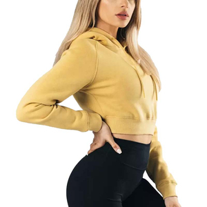 ladies <b>cropped</b> <b>hoodie</b> soft casual sweatshirt <b>women</b> <b>cropped</b> <b>hoodie</b> long sleeve lightweight <b>hoodie</b> ladies <b>cropped</b> <b>hoodie</b> - Product Image 2