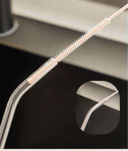 Cepillo limpiador de pajitas de silicona con mango de plástico, limpiador de tubos largos y flexibles para vasos, limpiador de botellas con diseño floral, juego de herramientas de cocina - Product Image 3