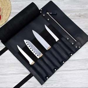 Bolsa de Cuero Personalizada para Cuchillos de Chef, Resistente a Olores, de Alta Resistencia, Cómoda y Duradera, para Transportar Herramientas de Cocina - Product Image 1
