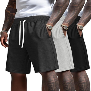 Pantalones Cortos de Algodón Lisos para Hombre, Cintura Elástica, Casuales, de Verano, para Descansar, con Logotipo Personalizado, Proveedor OEM al por Mayor, Alta Calidad - Product Image 2