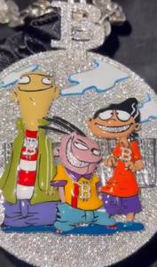 Custom Iced Out 3D Cartoon Role Pendant Moissanite <b>Charm</b> S925 Sterling <b>Silver</b> Micro Insert Unisex Jewelry - Product Image 1
