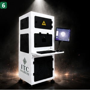 Machine de découpe au laser à fibre CNC Beckhoff de haute précision pour diamants, avec quatre procédés essentiels de découpe de diamants, y compris la découpe de taille - Product Image 2
