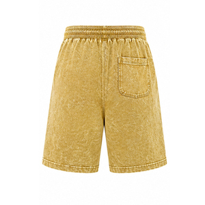 Acid Washed <b>Shorts</b> for <b>Men</b> Casual <b>Fleece</b> Streetwear Summer Wholesale Fitness Pocket Custom Cotton Workout Vintage Gym Drawstring - Product Image 2