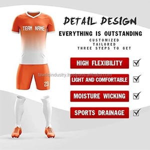 Camiseta de Fútbol para Adultos de Alta Calidad, Últimos Diseños de Equipaciones de Fútbol, Uniformes de Fútbol Personalizados, Manga Corta, Estampados, Verano - Product Image 4