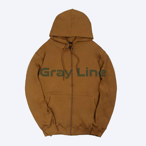 Sudadera con Capucha de Felpa de Poliéster/100% Algodón, 430 g/m², Gruesa, Transpirable, Ecológica, con Diseño a Cuadros, para Hombre, Ropa de Invierno - Product Image 4