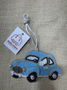 Breloque de sac perlée faite main de haute qualité, pendentif perles lettres A-Z (26 lettres), breloque décorative en perles de rocaille pour sac fourre-tout et pochette - Product Image 5