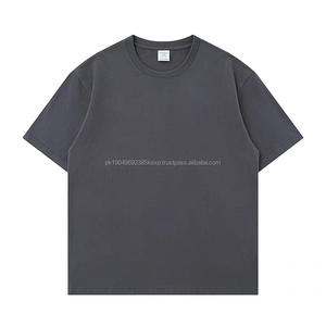 เสื้อยืดคอตตอน 100% 300 กรัม คุณภาพสูง เสื้อยืดผู้ชายทรงโอเวอร์ไซส์ ไหล่ตก เสื้อยืดเปล่า เสื้อยืดเนื้อหนา สำหรับผู้ชาย - Product Image 2