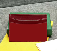 Portefeuille miniature de luxe en PU de haute qualité avec porte-clés, porte-cartes de crédit, blocage RFID, étui à cartes de visite tendance, multifonction