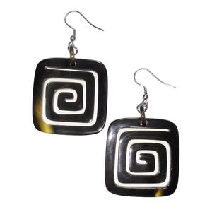 Pendientes de Cuerno de Búfalo Tallados, Estilo Tribal Boho, Fabricante y Proveedor de la India, para Fiestas y Eventos - Product Image 1