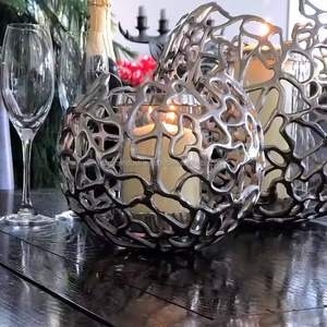 Vela de metal, luz de té, soporte votivo y cuenco, decoración interior y exterior, venta al por mayor, contenedores de velas - Product Image 2