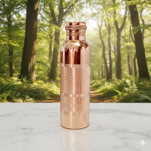 Botella de Agua Ecológica de Cobre Puro Hecha a Mano, Diseño Personalizable, Hidratación de Alta Calidad - Product Image 1