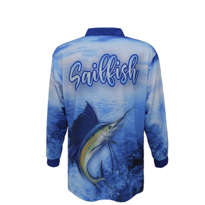 Maillot de pêche personnalisé à manches longues, vente en gros, vêtements de sport de pêche en plein air - Product Image 4