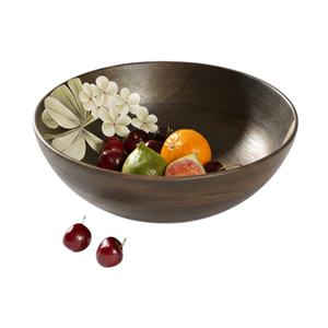 Bol à salade en bois, décoration élégante pour le bureau et accessoires parfaits pour servir des salades fraîches, vaisselle de cuisine et de salle à manger, élégant - Product Image 1