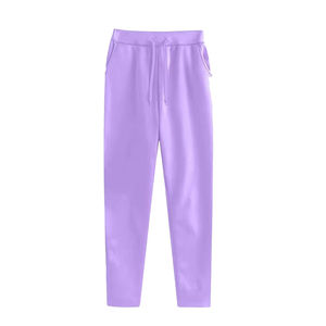 Nuevo Conjunto Deportivo para Mujer, Chándal Personalizado, 100% Algodón, Felpa Gruesa, 2 Piezas, Ropa Deportiva al por Mayor - Product Image 3
