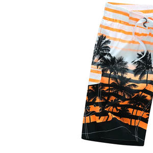 Pantalones Cortos de Playa Casuales con Estampado Digital, Elásticos, Sólidos, con Logotipo Personalizado, MOQ Bajo, Antibacterianos, Transpirables, 100% Lona, Último Modelo - Product Image 3