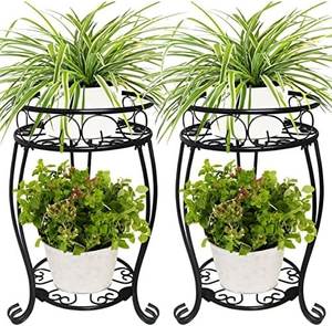Modern Iron Plant <b>Stand</b> With Flower <b>Pot</b> For Home And Garden Decor - Product Image 4