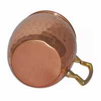 Taza Moscow Mule Clásica de Cobre Puro 100% Martillado a Mano con Asa, 500ml, a Prueba de Fugas, Ecológica, para Fiestas