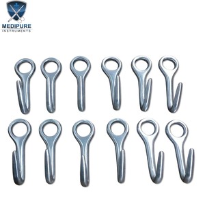 Herramienta Veterinaria Obstétrica Premium de Acero Inoxidable con Gancho para Ojos, Reutilizable, para Parto de Ganado - Product Image 1
