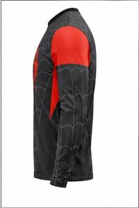 Chemise Spider-Man pour homme, motif toile noire et rouge, impression par sublimation, séchage rapide, manches longues, taille adulte, grande taille, automne, hiver, toutes saisons - Product Image 4