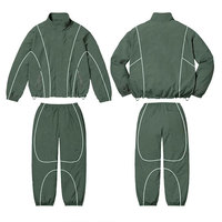 Chándales Deportivos de Nailon para Hombre, de Alta Calidad y Precio Económico, Color Sólido, Ligeros, con Franjas Blancas