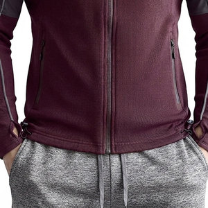 Chaqueta de tela elástica para hombre, material de mezcla de poliéster resistente a la decoloración, control de humedad, impermeable y transpirable. - Product Image 3