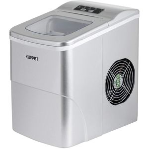 Macchina per il Ghiaccio da Banco Portatile con Display LCD, 9 Cubetti Pronti in 6 Minuti, Produzione 26 Libbre/Giorno, Capacità di Stoccaggio 60kg - Product Image 1