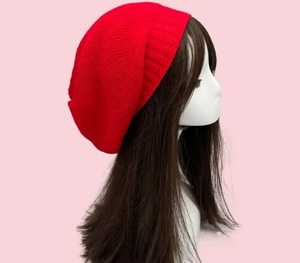 Pure Color Oversized <b>Slouchy</b> Long <b>Beanie</b> Cap for Summer Winter - Product Image 4
