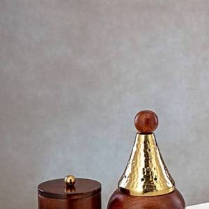 Hand-Made Wood Incense Burner <b>Set</b> With Geometric Pattern Aromatic Censer Tray Sandalwood Storage Box for Home Decor - Product Image 2