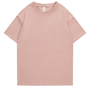 Camisetas de cuello redondo de primera calidad para hombre, 100% algodón, hombros caídos, manga corta, con logo personalizado - Product Image 1