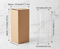 Veelzijdige glazen tumblers van helder glas voor de drankenpresentatie in cafés, brunchrestaurants en moderne casual dining-gelegenheden.
