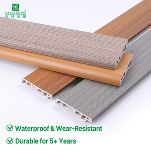 Battiscopa Industriale in WPC PVC da 60mm con Chiodi, <span class=keywords><strong>Adesivo</strong></span> per Pavimenti, Battiscopa Personalizzato per Cucina - Product Image 3