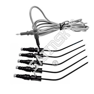 Pinces bipolaires à baïonnette jetables, longueur 7 pouces, pointe de 1 mm, câble manuel, acier inoxydable de qualité médicale, certifiées CE - Product Image 4