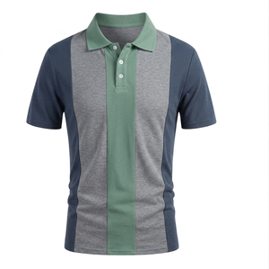 Polo tricoté pour homme à prix raisonnable, anti-plis, séchage rapide, dernier style, méthode d'impression numérique, coupe classique, manches courtes - Product Image 4