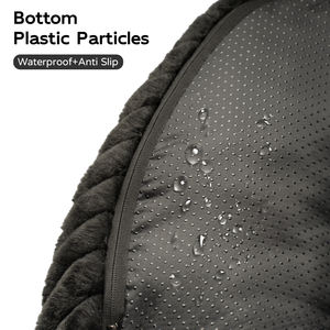 Camas para Perros Tipo Donut Ecológicas de Alta Calidad, Ultra Suaves, de Felpa, Cálidas, Lavables, Redondas, de Piel de Conejo, de Lujo - Product Image 5