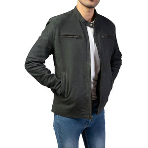 แจ็คเก็ตหนังดีไซน์ใหม่สำหรับผู้ชาย ปี 2026 ขายส่งแฟชั่นเท่ๆ แจ็คเก็ตหนัง PU แบบมีซิปสำหรับผู้ชาย ผลิตในปากีสถาน แจ็คเก็ตหนังผู้ชาย - Product Image 5