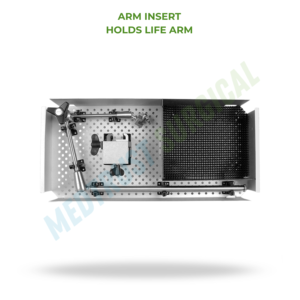 Inserto para brazo de soporte, bandeja de instrumentos quirúrgicos para Neurocirugía y Columna Vertebral, sistema de esterilización con inserto de soporte para brazo - Product Image 2